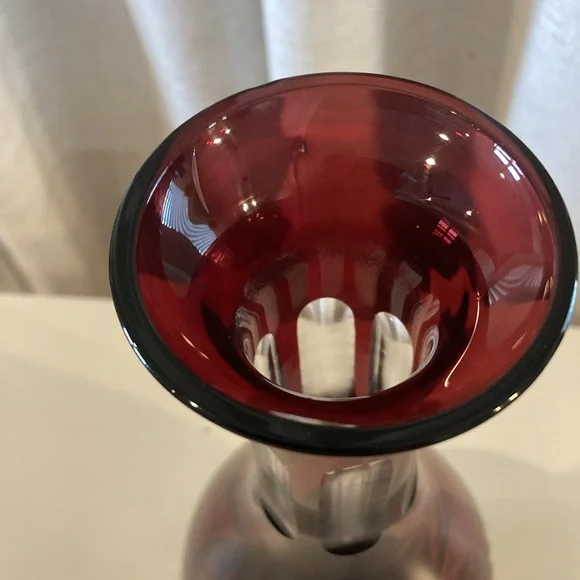 Vintage Bohemian Cut Crystal Decanter - Picture 4 of 9